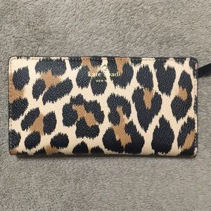 Kate Spade leopard print wallet